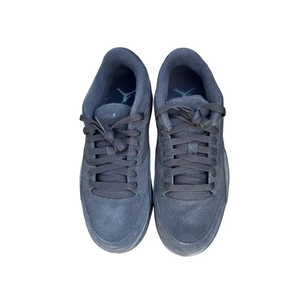 Jordan Flight Court - Black / Anthracite gray suede Men’s 8 Womens 9.5 EUC
